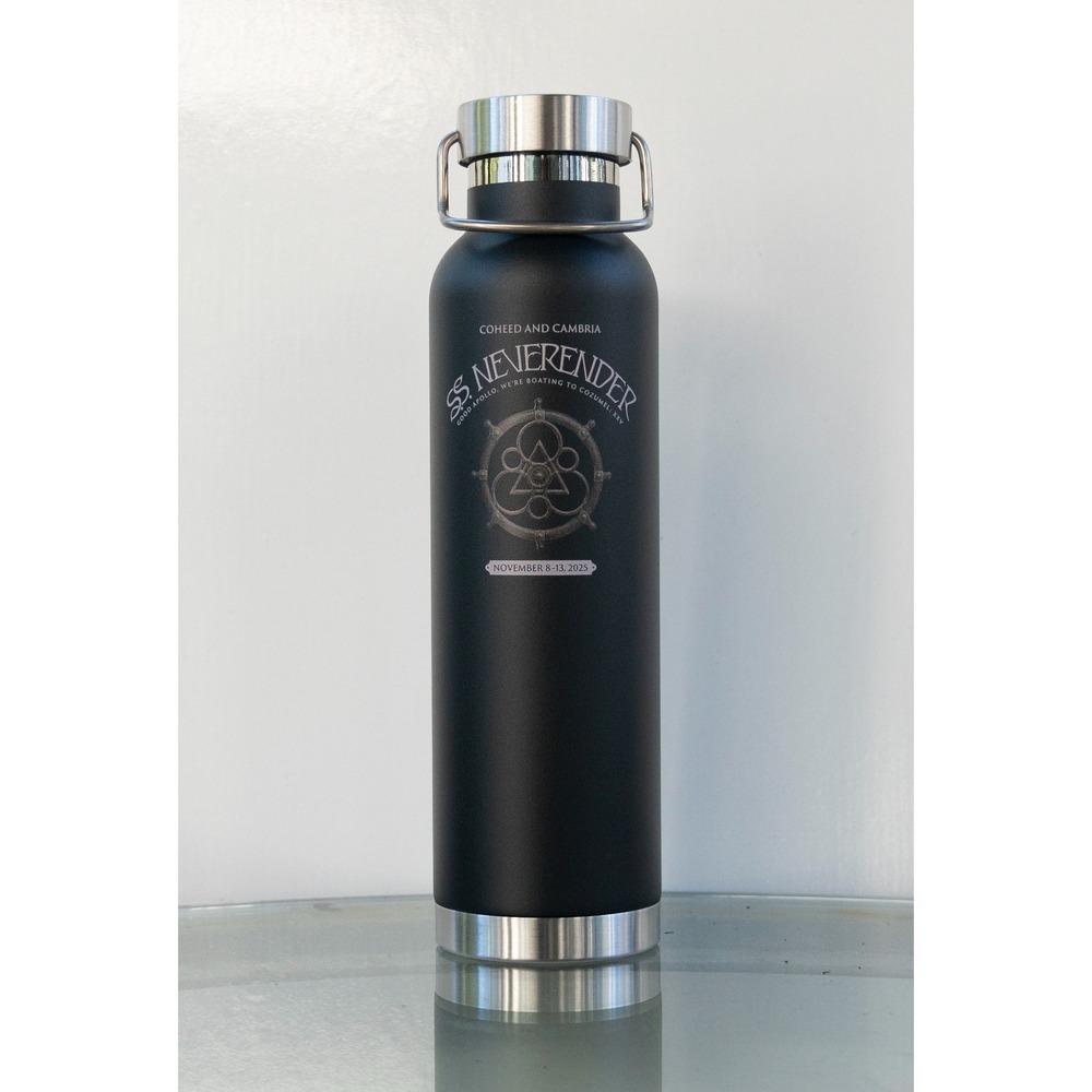 Coheed & Cambria S.S. Neverender 3 III Cozumel Cruise 2025‎ Metal Water Bottle